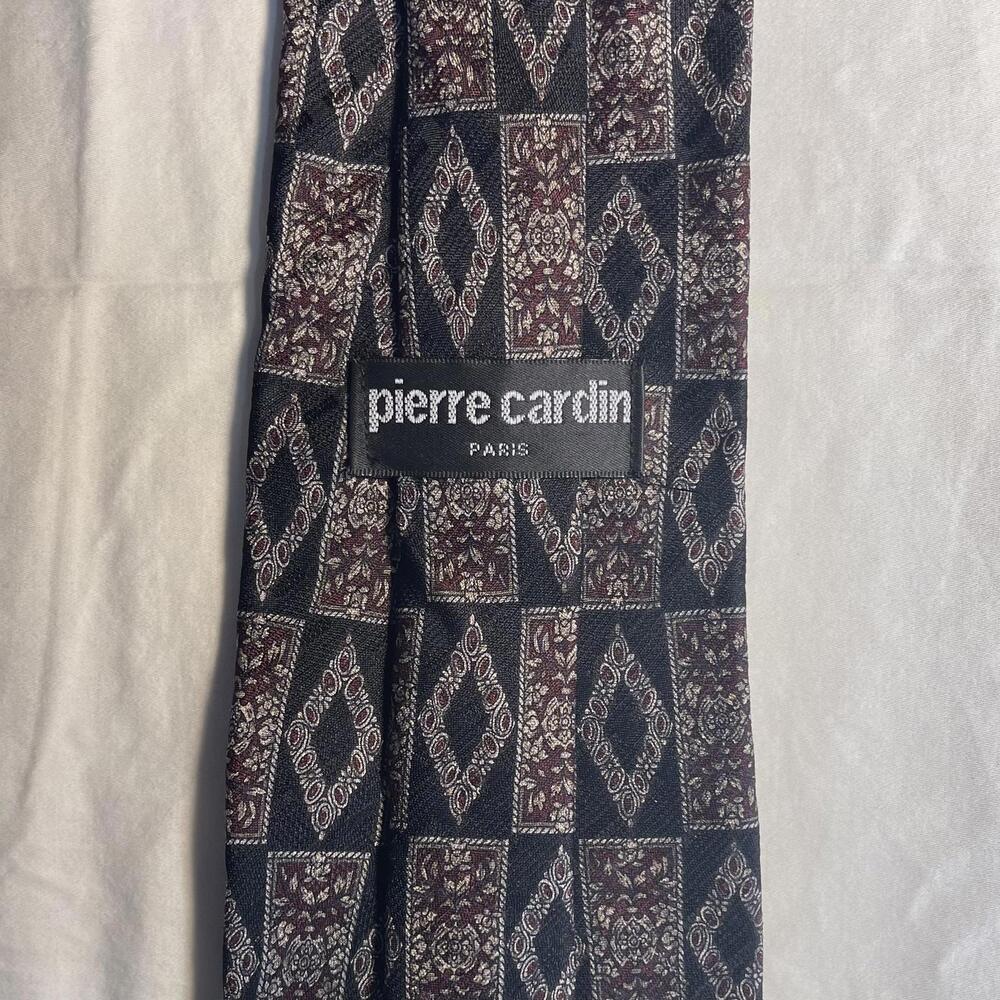 Vintage 70s Pierre Cardin Made in USA 100% Italian Silk Tie